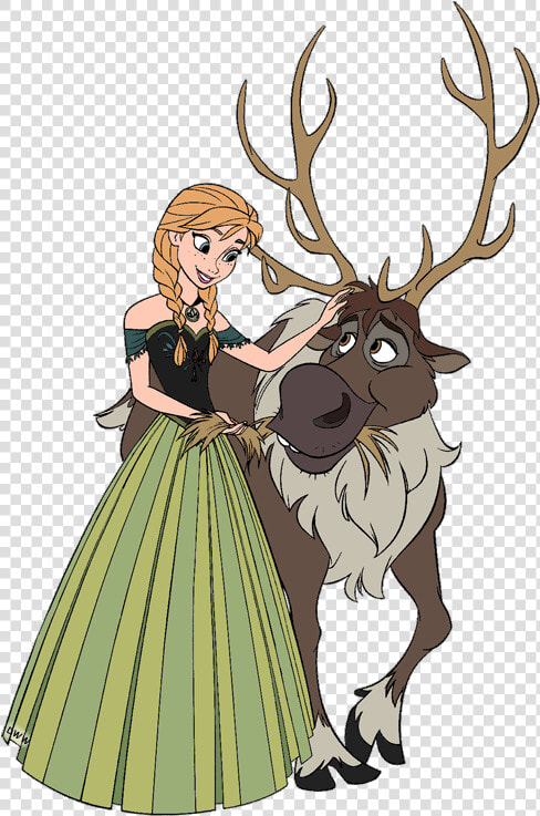 Anna And Sven   Frozen Anna And Sven  HD Png DownloadTransparent PNG