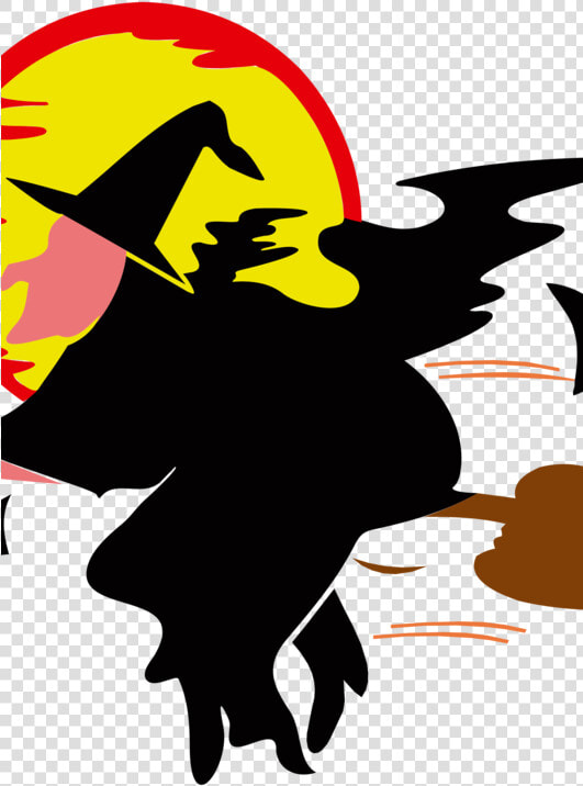 Transparent Witch Broomstick Png   Halloween Black And White Clipart  Png DownloadTransparent PNG