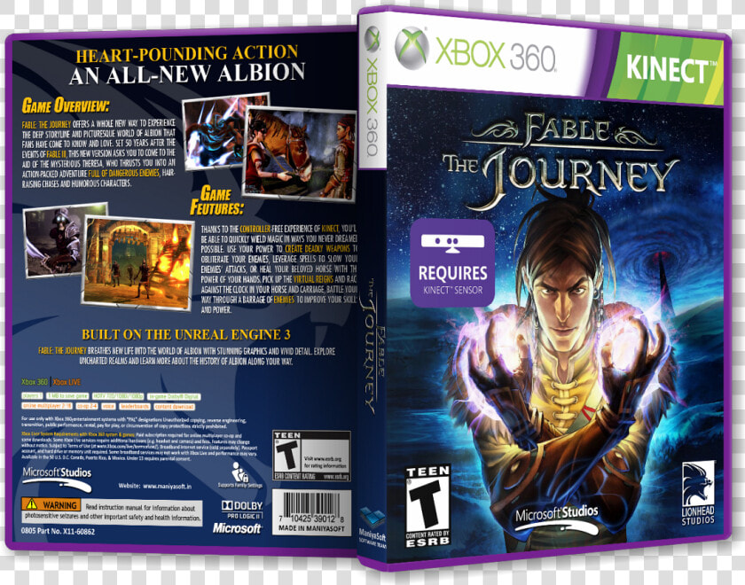 The Journey Box Cover   Fable  The Journey  HD Png DownloadTransparent PNG