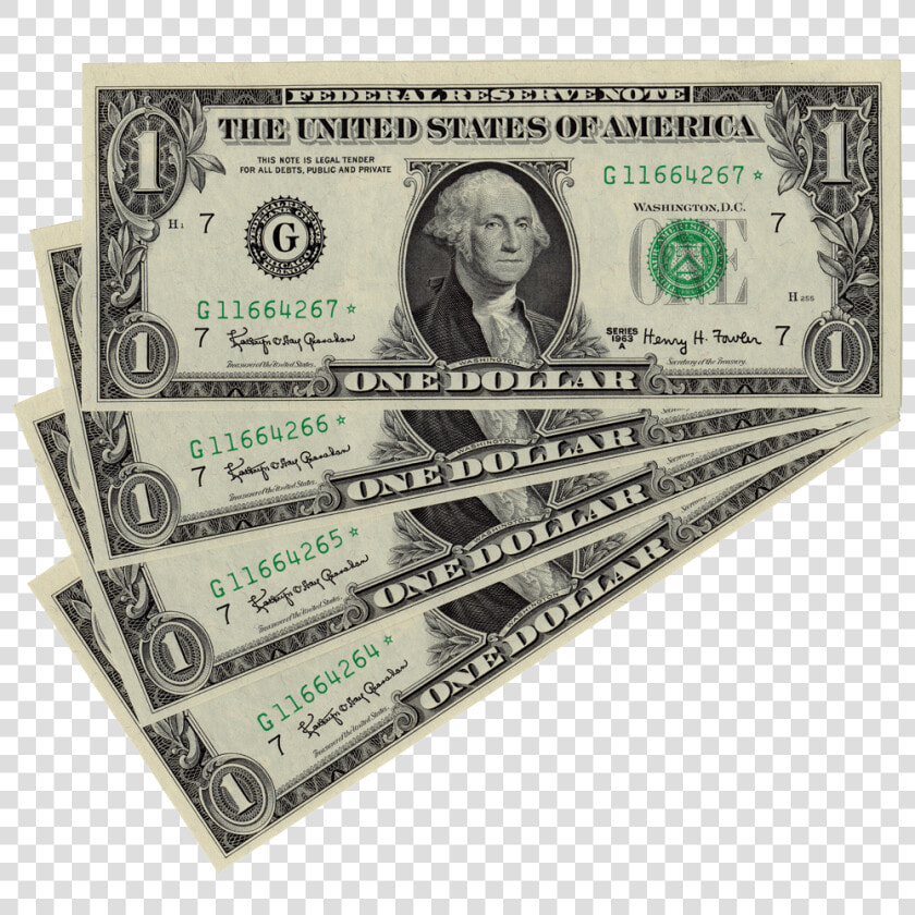 4 Consecutive 1963 a  1 Chicago Federal Reserve Star   Dollar Bill Png  Transparent PngTransparent PNG