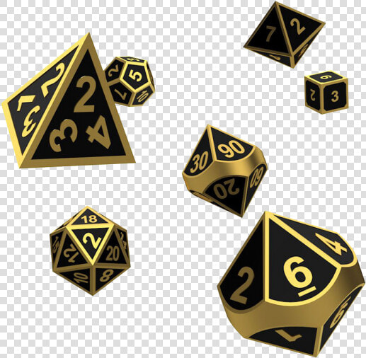 Oakie Doakie Dice Rpg Set Metal Dice   Dice  HD Png DownloadTransparent PNG