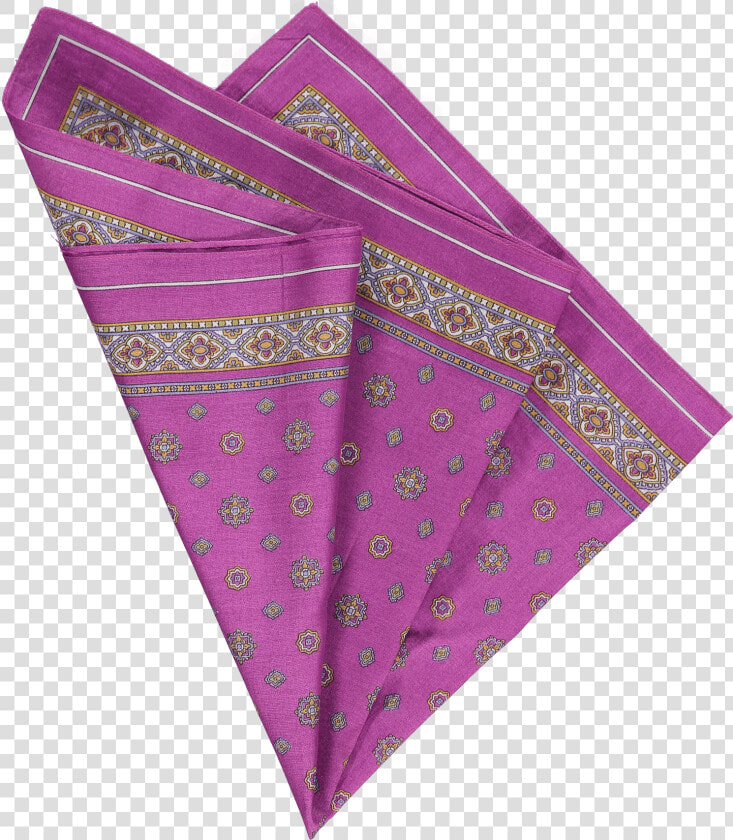 Cotton Pocket Square In Purple Foulard   Triangle  HD Png DownloadTransparent PNG