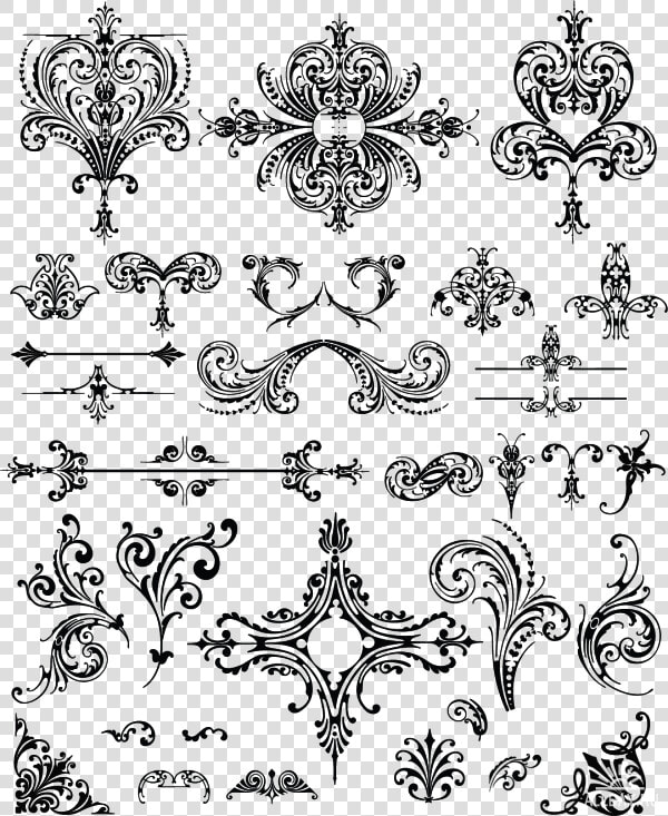 Transparent Wedding Flourish Png   Vector Wedding Floral Pattern  Png DownloadTransparent PNG