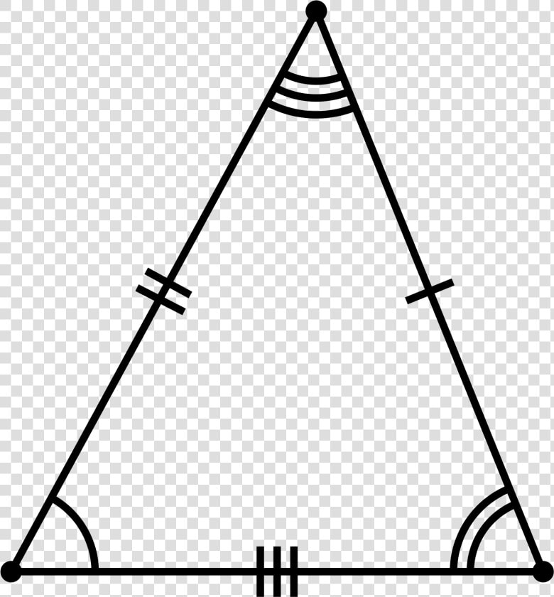 Isosceles Triangle Png   Png Download   Scalene Triangle With Markings  Transparent PngTransparent PNG