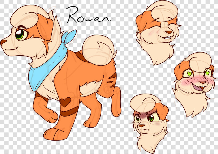 Rowan The Growlithe   Cartoon  HD Png DownloadTransparent PNG