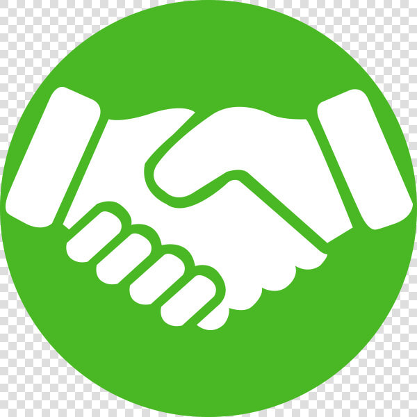 Green Shake Hand Logo  HD Png DownloadTransparent PNG