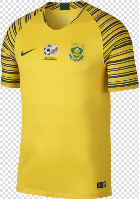 Nike 2018 South Africa Stadium Home Soccer Jersey   South Africa Soccer Jersey  HD Png DownloadTransparent PNG