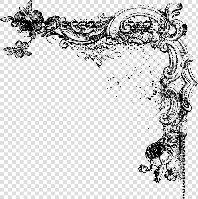 Border Designs Templates Datariouruguay   Vintage Corner Border Png  Transparent PngTransparent PNG