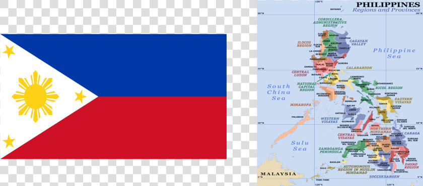 Transparent Filipino Flag Png   Regions And Provinces In The Philippines  Png DownloadTransparent PNG