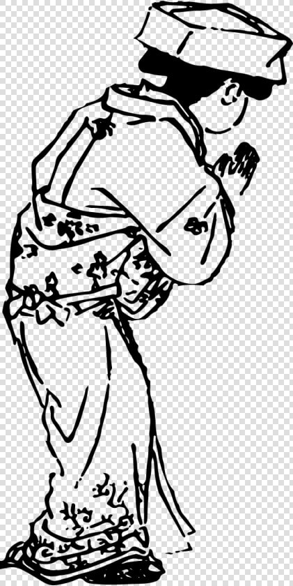 Free Ukiyo e Illustration Of Rear View Of A Woman Visiting   Illustration  HD Png DownloadTransparent PNG