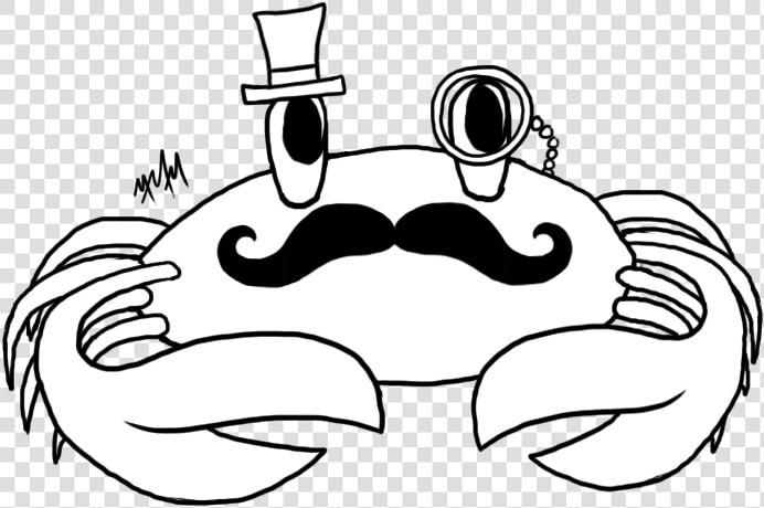 Transparent Mustash Png   Cartoon Crabs With Mustache  Png DownloadTransparent PNG