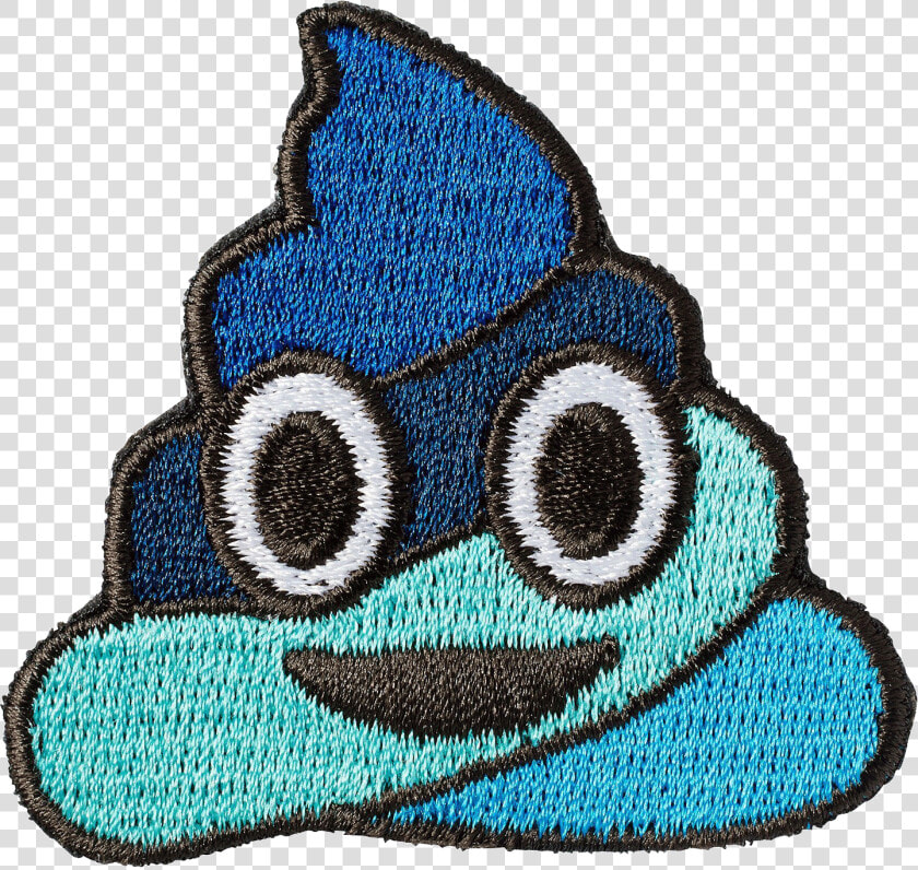 Blue Poop Sticker Patch   Pile Of Poo Emoji  HD Png DownloadTransparent PNG