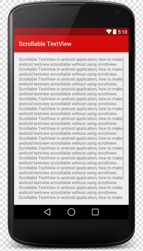 How To Make Scrollable Textview In Android   Android Counter  HD Png DownloadTransparent PNG