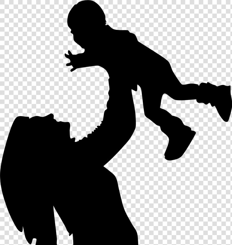 Maternal Child And Health Reach Out And Read Kansas   Silhouette Mom And Son  HD Png DownloadTransparent PNG