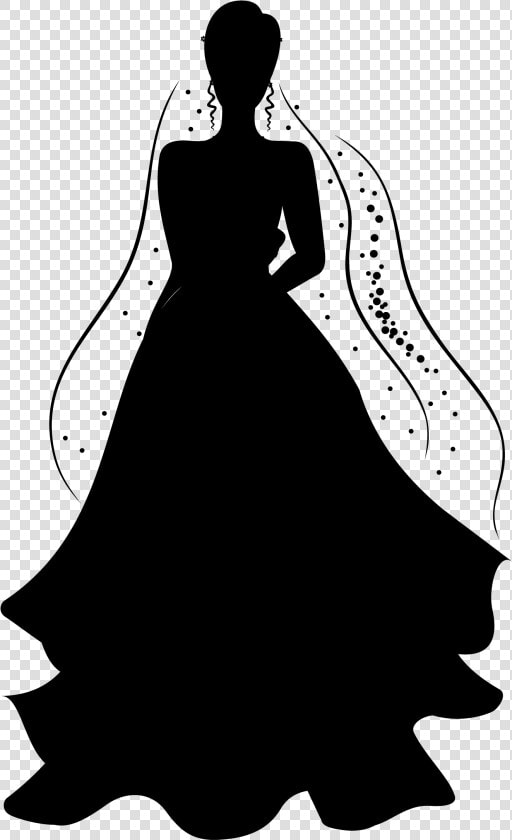 Clip Art Illustration Silhouette Black  amp  White   Black Silhouette Dress Clipart  HD Png DownloadTransparent PNG