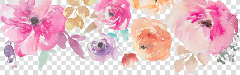 Watercolor Flowers Png Image   Watercolor Flowers Painting Border  Transparent PngTransparent PNG