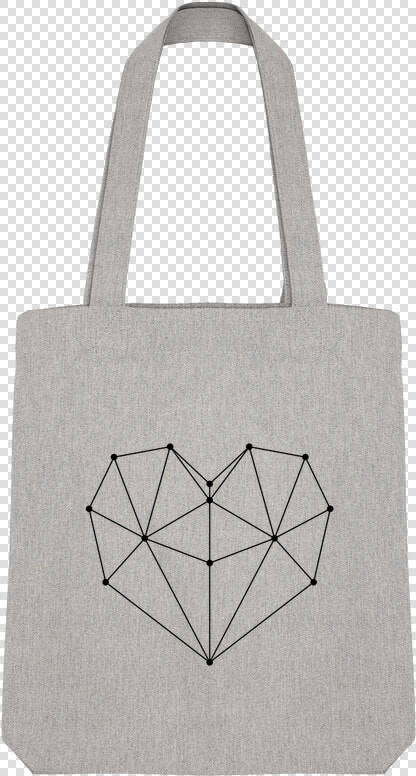 Tote Bag Stanley Stella Geometric Heart By  wait design   Desain Tote Bag Geometris  HD Png DownloadTransparent PNG