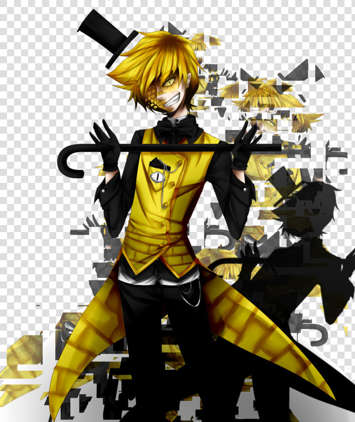 Bill Cipher Human By Putzischen   Bill Cipher Human Anime  HD Png DownloadTransparent PNG