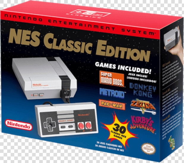 Box   Nintendo Entertainment System Classic  HD Png DownloadTransparent PNG