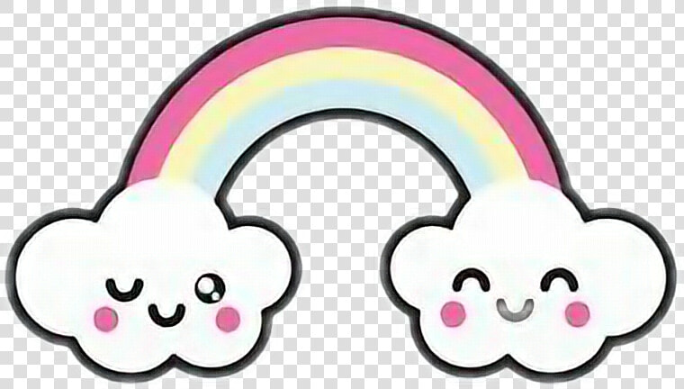 Transparent Regenbogen Clipart   Imagenes De Un Arcoiris Kawaii  HD Png DownloadTransparent PNG