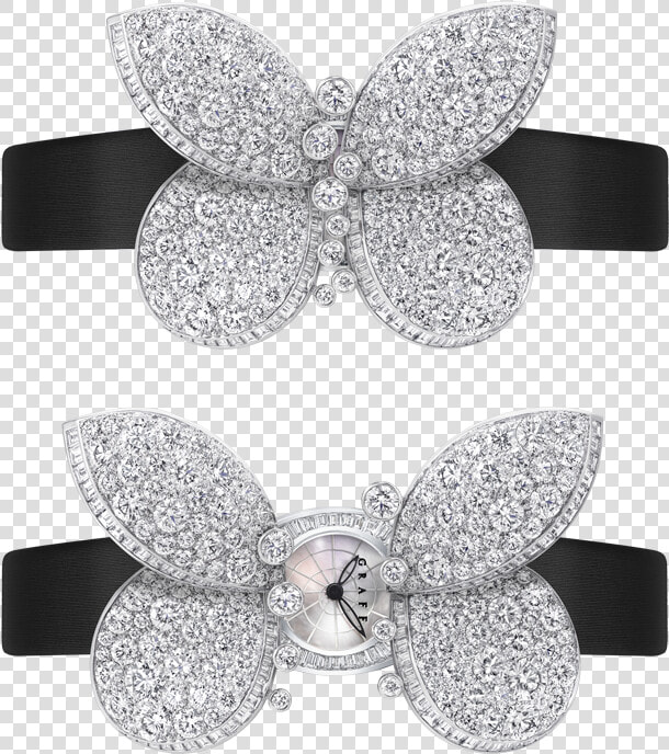 Graff Princess Butterfly White Gold  amp  Diamonds Ladies   グラフ プリンセス バタフライ 値段  HD Png DownloadTransparent PNG