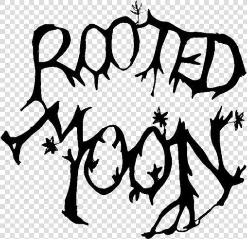 Rooted Moon Monochrome Logo Black   Calligraphy  HD Png DownloadTransparent PNG