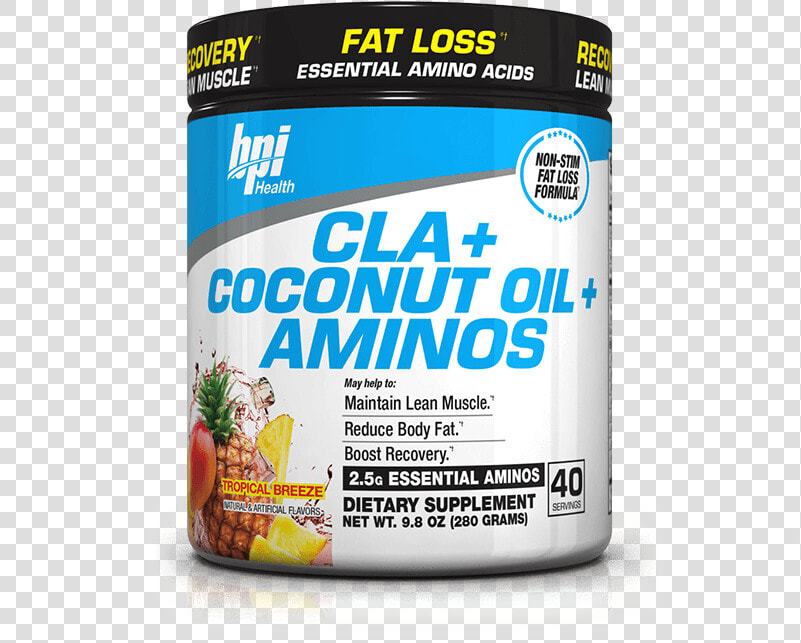 Cla Coconut Oil Aminos Supplement Facts   Bpi Sports Cla Carnitine  HD Png DownloadTransparent PNG