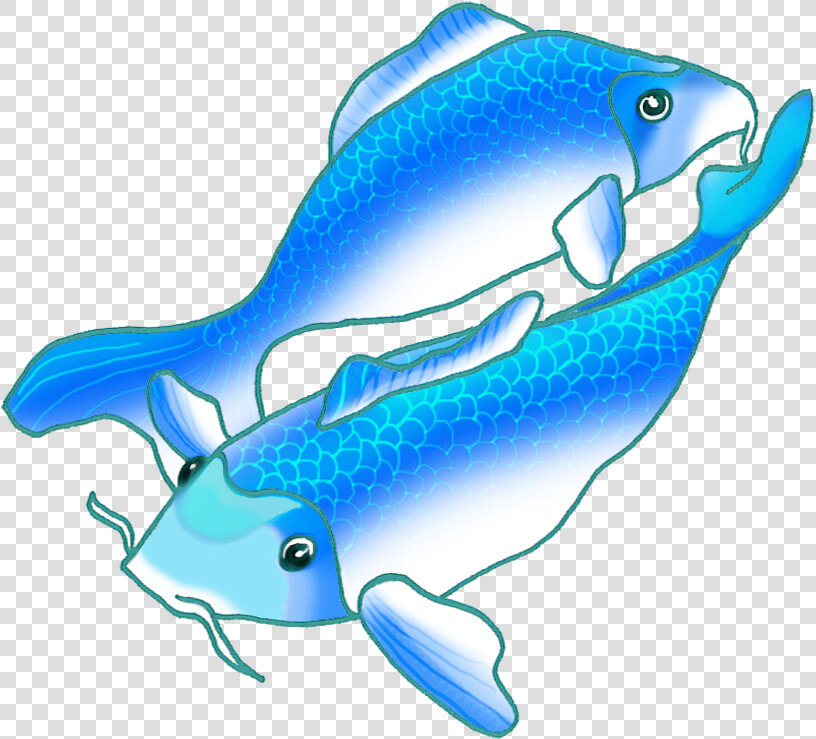 Colorful Koi Fish Drawings Picture Transparent Library   Swimming Blue Fish Gif  HD Png DownloadTransparent PNG