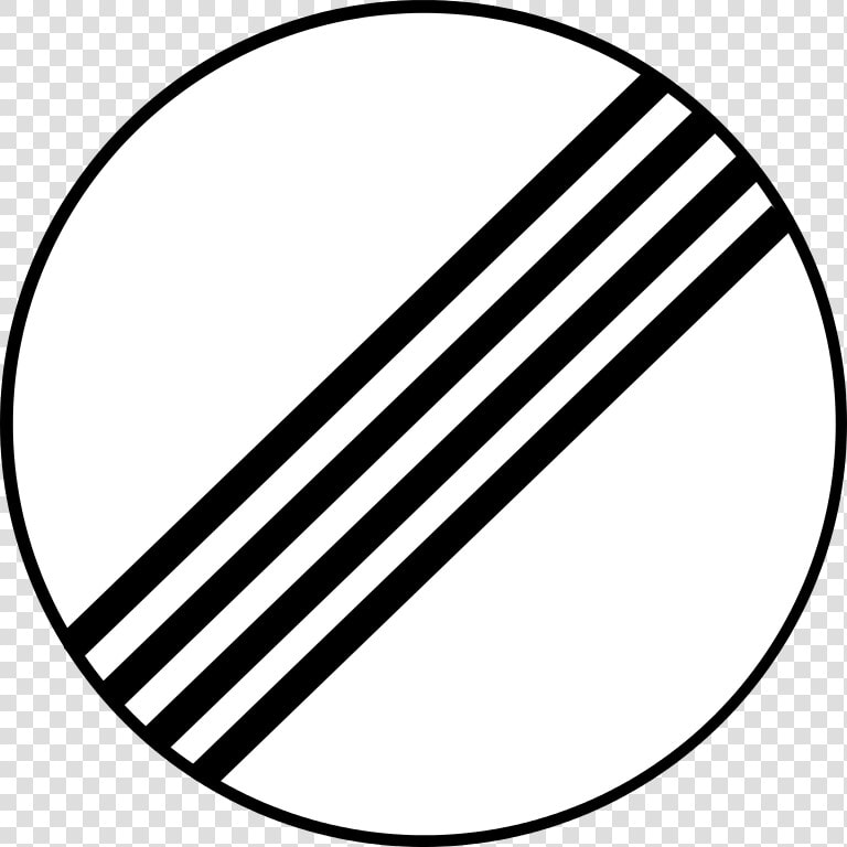 Mauritius Road Signs   Road Sign White Circle Black Line  HD Png DownloadTransparent PNG