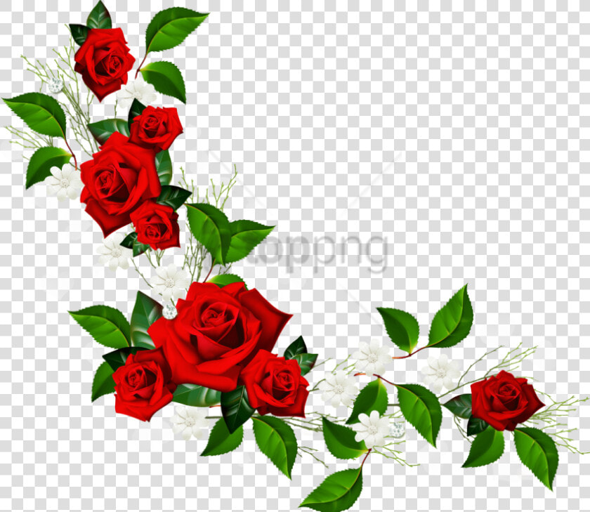 Free Png Rose Border Png Image With Transparent Background   Transparent Red Rose Frame  Png DownloadTransparent PNG