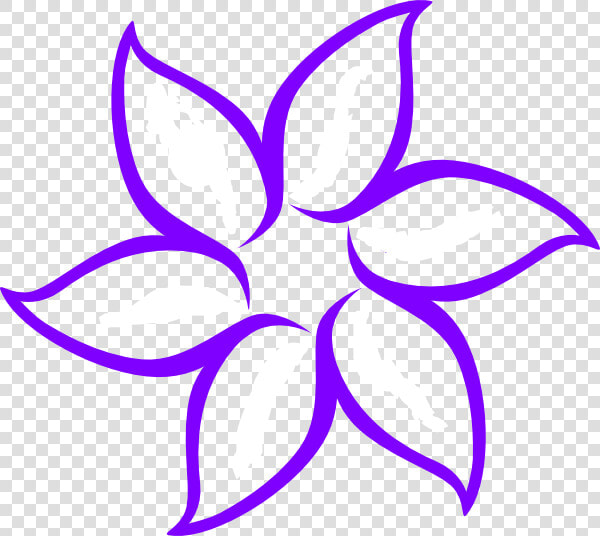 Purple Flower Outline Clip Art At Clker Com Vector   Drawings Of Mother  39 s Day  HD Png DownloadTransparent PNG