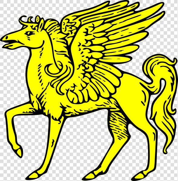 Pegasus Passant Png Clip Arts   Art Clip Of Pegasus  Transparent PngTransparent PNG