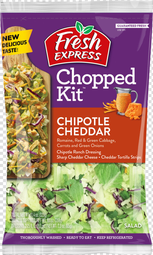 Chipotle Cheddar Chopped Kit   Fresh Express Chipotle Cheddar  HD Png DownloadTransparent PNG