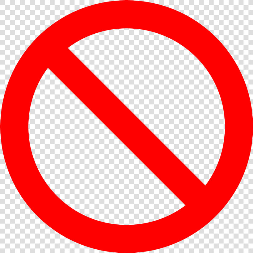 No Symbol  Prohibition  Sign  Prohibited  Symbol   Don T Clipart Png  Transparent PngTransparent PNG