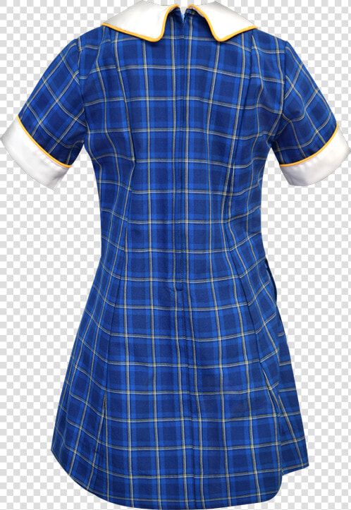 School Uniform Dress Back View   Plaid  HD Png DownloadTransparent PNG