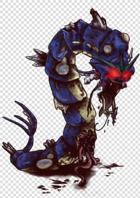 “ Infected Gyarados By Colorofashes ”   Gyarados Zombie  HD Png DownloadTransparent PNG