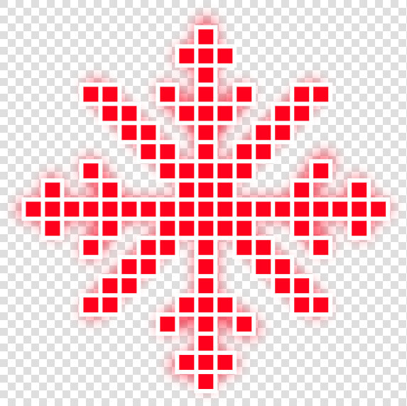  neon  snow  snowflakes  christmas  snowflake  pixel   Christmas Snowflake Pixel  HD Png DownloadTransparent PNG