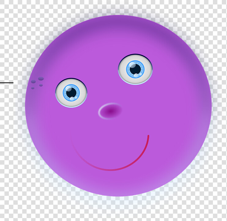 Free Big Smile Smile Image   Gambar Lucu Warna Ungu  HD Png DownloadTransparent PNG