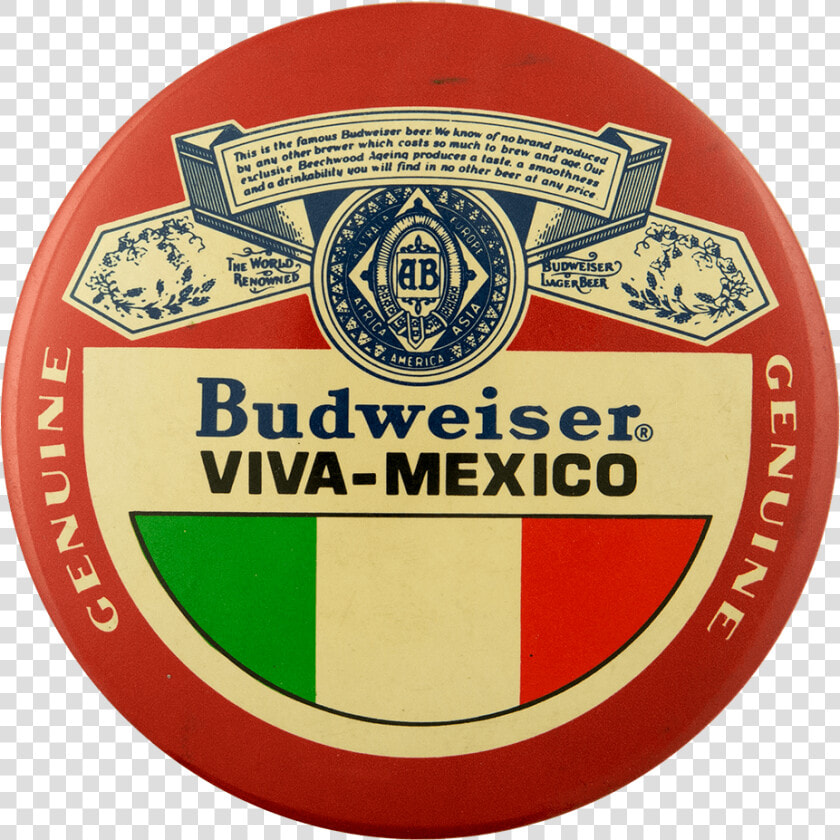 Budweiser Viva Mexico Beer Busy Beaver Button Museum   Emblem  HD Png DownloadTransparent PNG