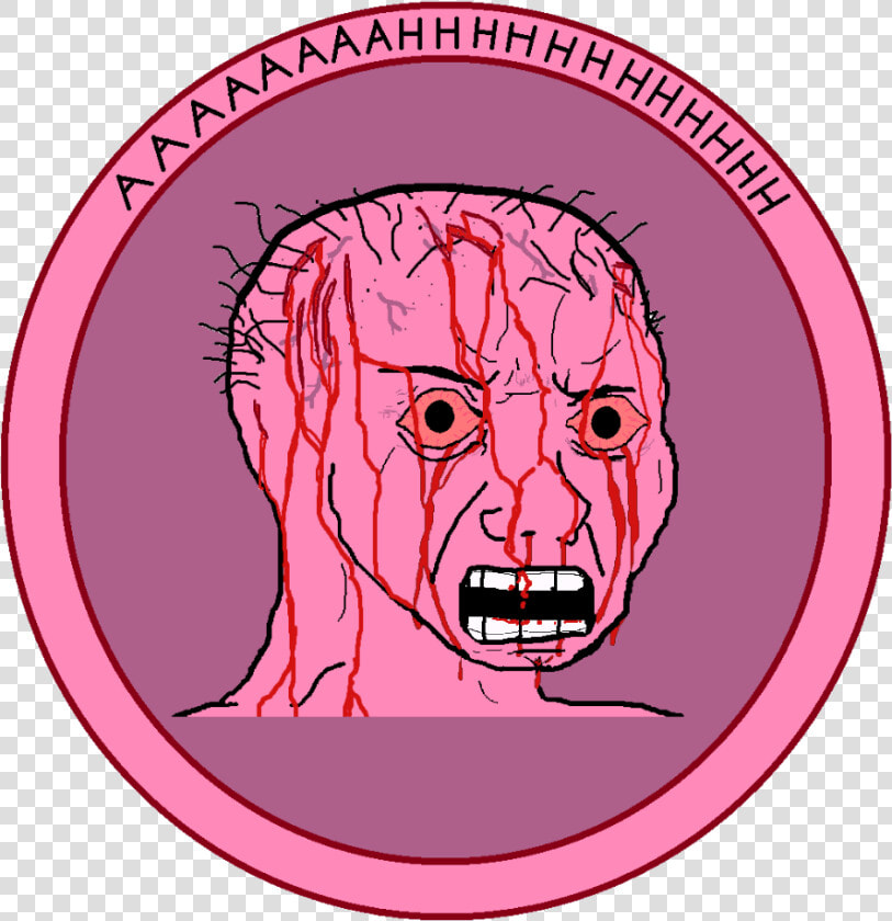 Pink Guy Coin Anonymous Tue Jan   Biz Pink Wojak  HD Png DownloadTransparent PNG