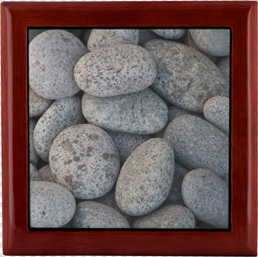 River Stones Ceramic Tile Wood Jewelry Box   Rock  HD Png DownloadTransparent PNG