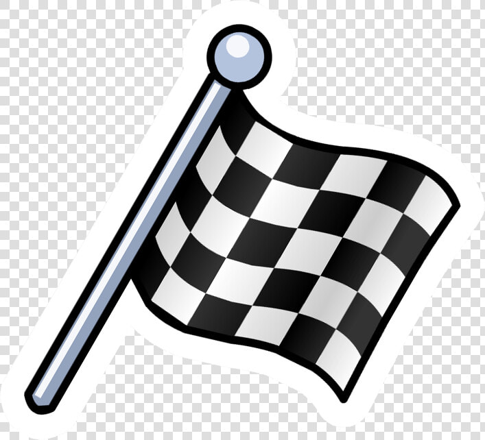 Clip Art Checkered Pin Club Penguin   Race Flag Cartoon Png  Transparent PngTransparent PNG