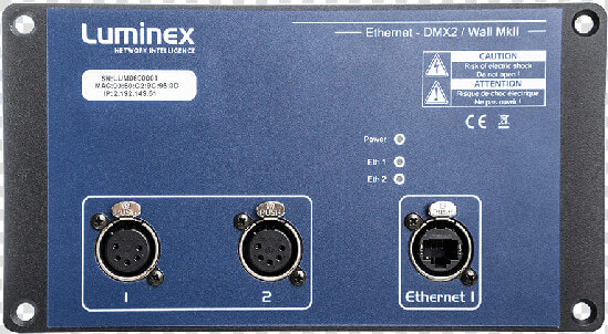 Luminex Dmx2 Wall Ethernet To Dmx Converter  HD Png DownloadTransparent PNG