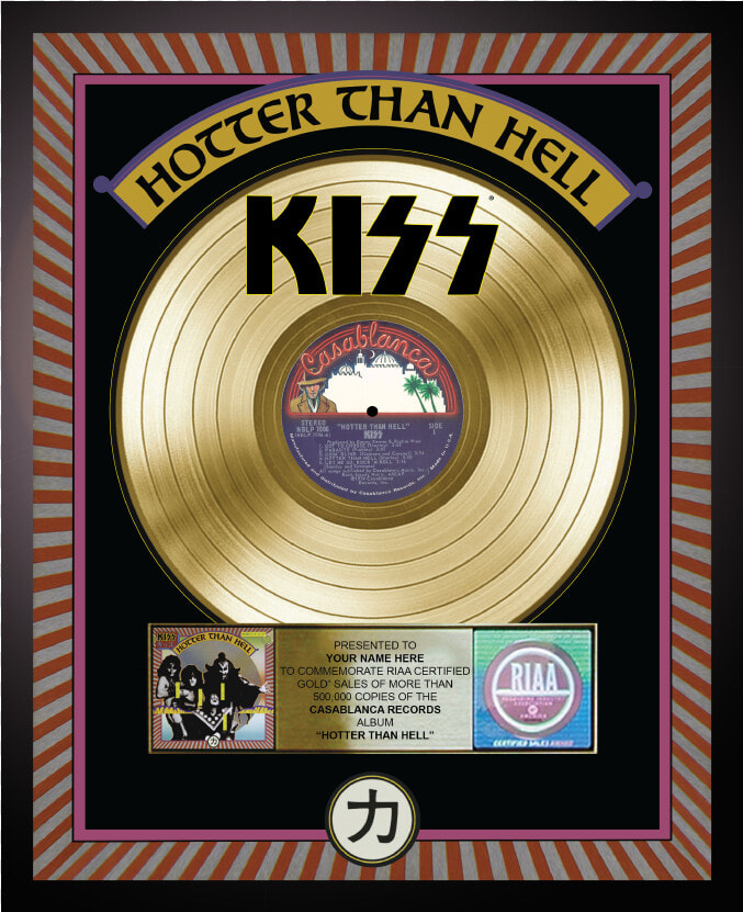 Kiss Hotter Than Hell Gold Record  HD Png DownloadTransparent PNG