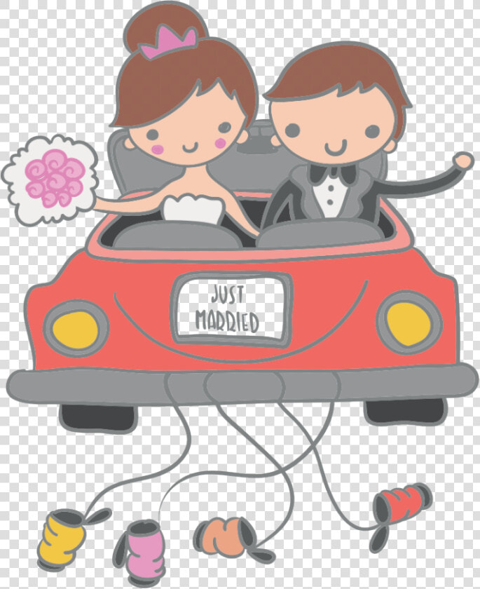 Casamento Pinterest Free File   Noivinhos No Carro Png  Transparent PngTransparent PNG