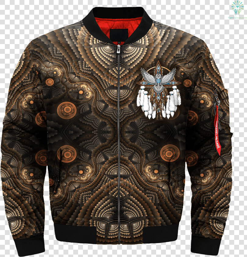 Snowy Owl Native American Mandala Over Print Bomber   Wolven Trio Anne Stokes  HD Png DownloadTransparent PNG