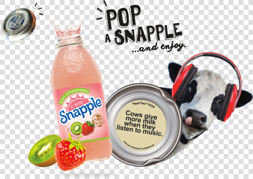 Snapple Kiwi Strawberry Juice   Png Download   Plastic Bottle  Transparent PngTransparent PNG