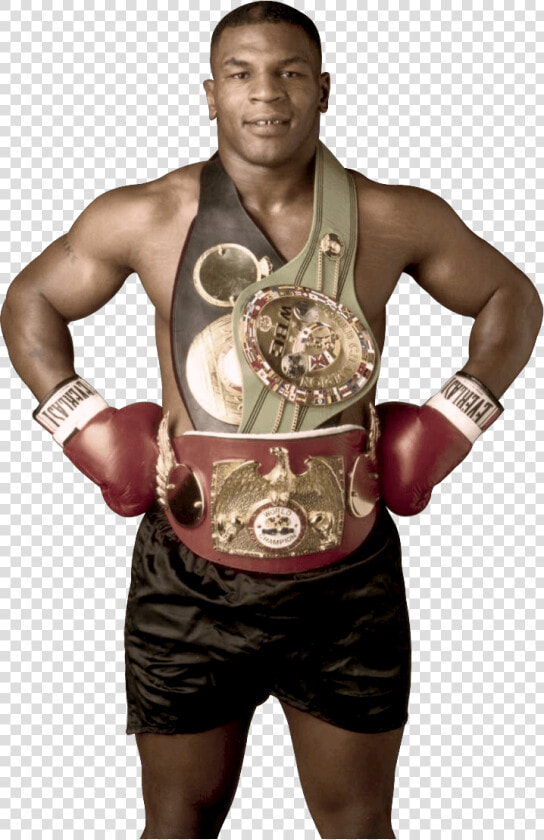 Mike Tyson Png   Mike Tyson With All 3 Belts  Transparent PngTransparent PNG