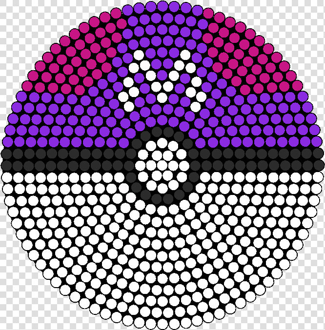 Master Ball Perler Bead Pattern   Bead Sprite   Perler Beads Pokemon Master Ball  HD Png DownloadTransparent PNG