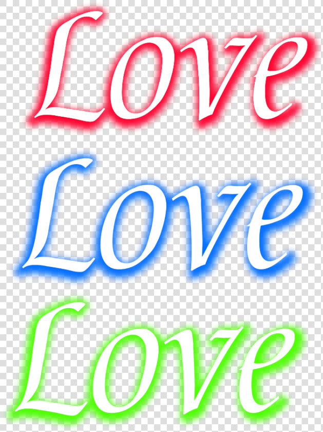  neon  glow  love  red  blue  green  freetoedit  mimi   Calligraphy  HD Png DownloadTransparent PNG